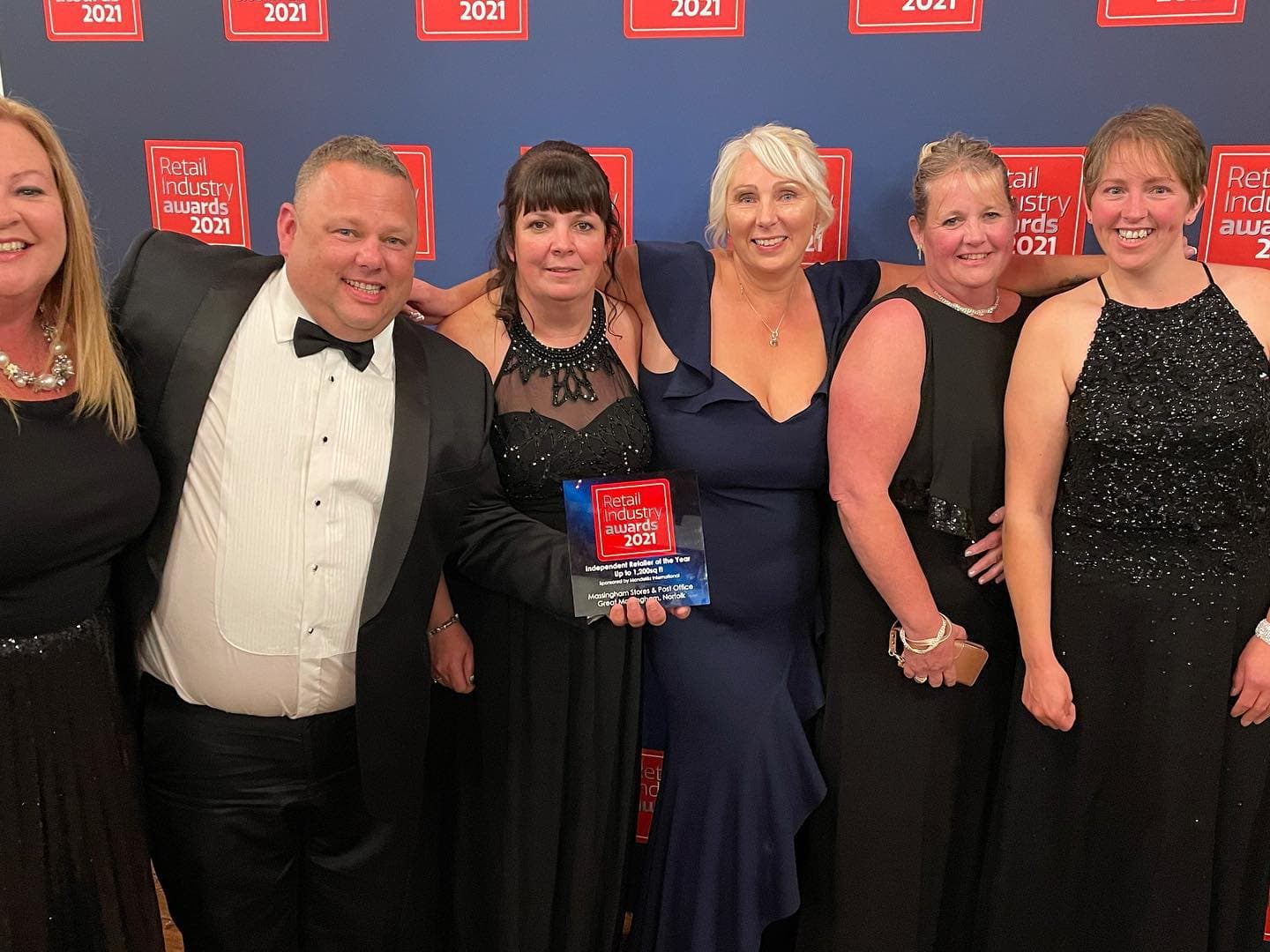 The Norfolk Stores team with their Retail Industry Award in 2021